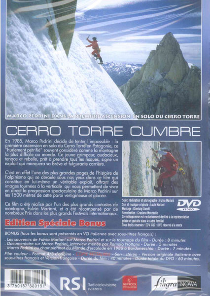 DVD CERRO TORRE CUMBRE
