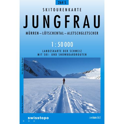 264S Jungfrau avec itinéraires de Ski (1/50000)
