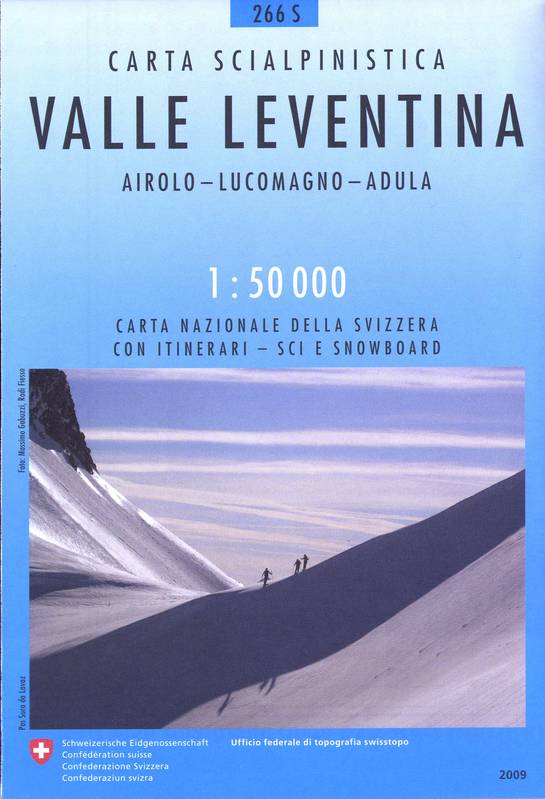 266S Valle Leventina avec itinéraires de Ski (1/50000)