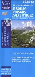 3335ET Le Bourg d'Oisans, l'Alpe d'Huez, Grandes Rousses, Sept Laux (1/25000)