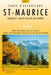 272T St-Maurice avec itinéraires de Randonnée (1/50000)